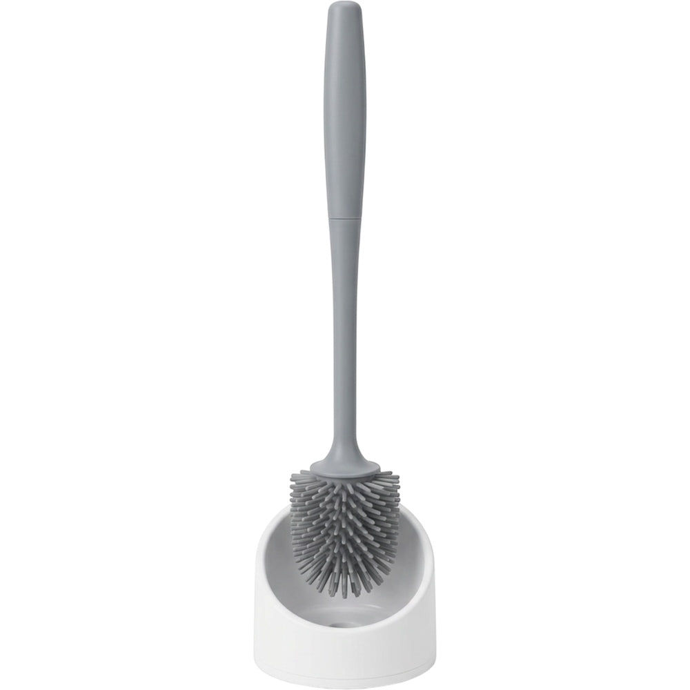 Gndyj Silicone Toilet Brush Oval Drip Base Stone 16.5 in