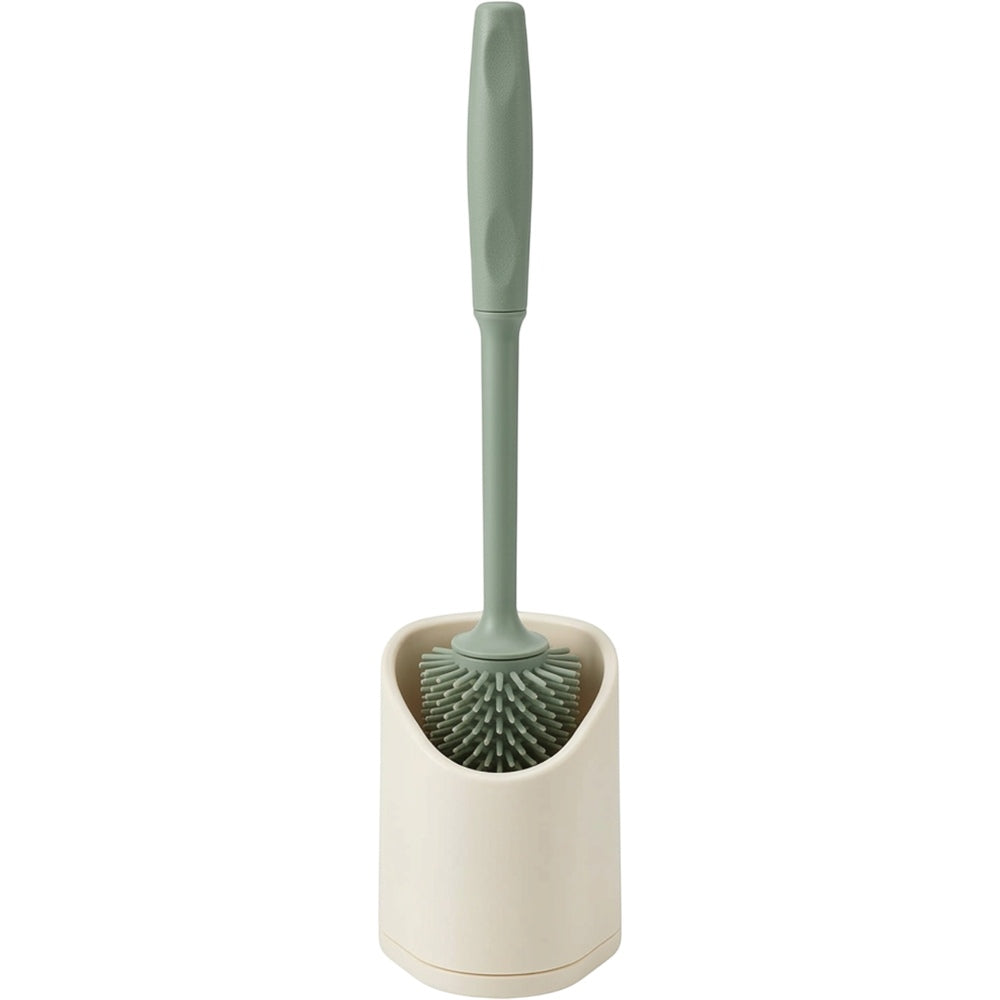 Gndyj Slim Corner Silicone Toilet Brush Sage 17 in